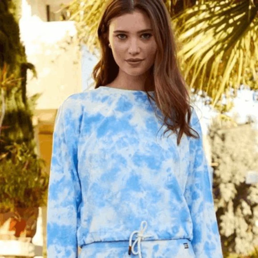 Tommy Hilfiger Sport Cropped Tie dye Sweatshirt